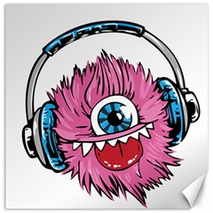 Monster-headphones-headset-listen Canvas 20  X 20 