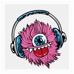 Monster-headphones-headset-listen Medium Glasses Cloth (2 Sides) Back