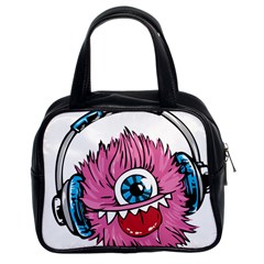 Monster-headphones-headset-listen Classic Handbag (two Sides)