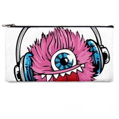 Monster-headphones-headset-listen Pencil Case by Jancukart