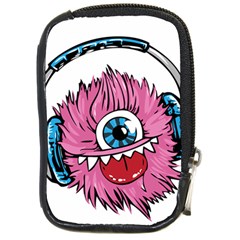 Monster-headphones-headset-listen Compact Camera Leather Case