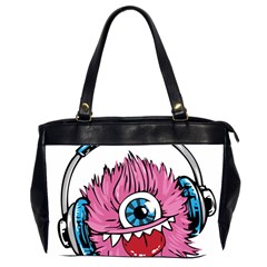 Monster-headphones-headset-listen Oversize Office Handbag (2 Sides) by Jancukart