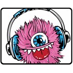 Monster-headphones-headset-listen Fleece Blanket (Medium)  60 x50  Blanket Front