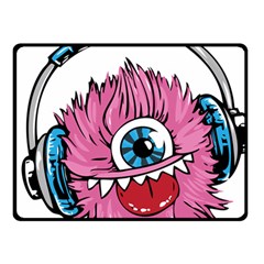 Monster-headphones-headset-listen Fleece Blanket (small)