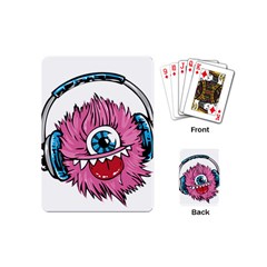 Monster-headphones-headset-listen Playing Cards Single Design (mini) by Jancukart