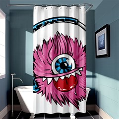 Monster-headphones-headset-listen Shower Curtain 36  X 72  (stall) 