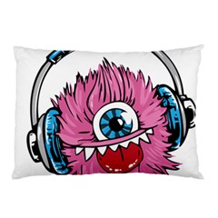 Monster-headphones-headset-listen Pillow Case (two Sides)