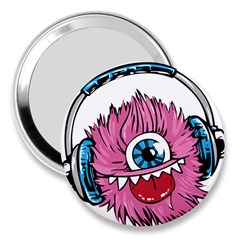 Monster-headphones-headset-listen 3  Handbag Mirrors