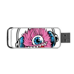 Monster-headphones-headset-listen Portable Usb Flash (two Sides)