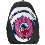 Monster-headphones-headset-listen Backpack Bag Front