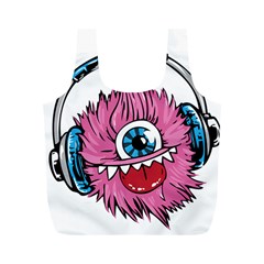 Monster-headphones-headset-listen Full Print Recycle Bag (m)