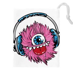 Monster-headphones-headset-listen Drawstring Pouch (4xl)