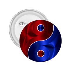 Yin Yang Eastern Asian Philosophy 2 25  Buttons by Jancukart