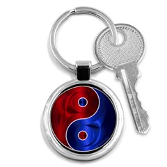 Yin Yang Eastern Asian Philosophy Key Chain (round) by Jancukart