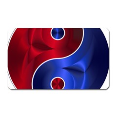 Yin Yang Eastern Asian Philosophy Magnet (rectangular)