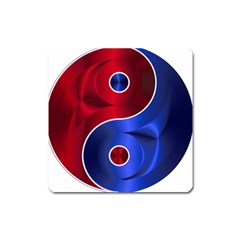 Yin Yang Eastern Asian Philosophy Square Magnet