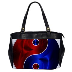 Yin Yang Eastern Asian Philosophy Oversize Office Handbag by Jancukart