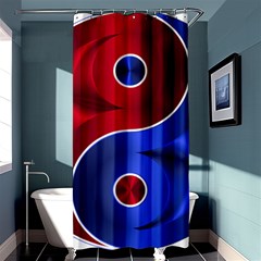 Yin Yang Eastern Asian Philosophy Shower Curtain 36  X 72  (stall)  by Jancukart