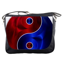 Yin Yang Eastern Asian Philosophy Messenger Bag by Jancukart