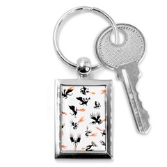 Dragon-phoenix-fire-bird-ancient Key Chain (rectangle)