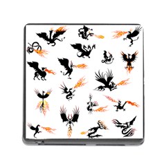 Dragon-phoenix-fire-bird-ancient Memory Card Reader (square 5 Slot)