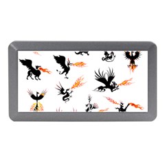 Dragon-phoenix-fire-bird-ancient Memory Card Reader (mini) by Jancukart