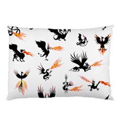 Dragon-phoenix-fire-bird-ancient Pillow Case (two Sides)