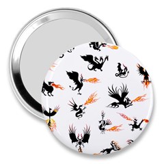 Dragon-phoenix-fire-bird-ancient 3  Handbag Mirrors