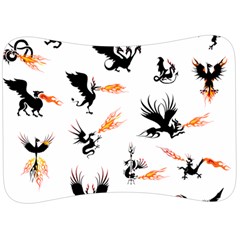 Dragon-phoenix-fire-bird-ancient Velour Seat Head Rest Cushion