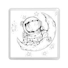 Astronaut-moon-space-astronomy Memory Card Reader (square) by Jancukart