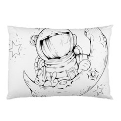 Astronaut-moon-space-astronomy Pillow Case (two Sides) by Jancukart