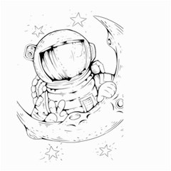 Astronaut-moon-space-astronomy Small Garden Flag (two Sides)