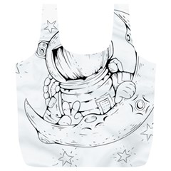 Astronaut-moon-space-astronomy Full Print Recycle Bag (xl)