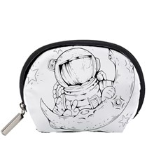 Astronaut-moon-space-astronomy Accessory Pouch (small) by Jancukart