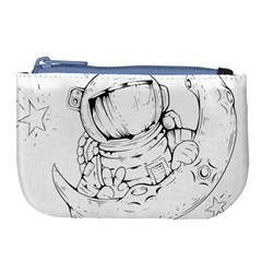 Astronaut-moon-space-astronomy Large Coin Purse by Jancukart