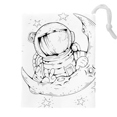 Astronaut-moon-space-astronomy Drawstring Pouch (4xl)