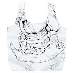 Astronaut-moon-space-astronomy Full Print Recycle Bag (xxl) by Jancukart