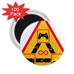 Gamer-geek-video-game-sign-fan 2 25  Magnets (100 Pack)  by Jancukart