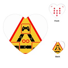 Gamer-geek-video-game-sign-fan Playing Cards Single Design (heart) by Jancukart