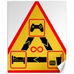 Gamer-geek-video-game-sign-fan Canvas 16  x 20  15.75 x19.29  Canvas - 1