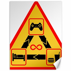 Gamer-geek-video-game-sign-fan Canvas 36  X 48 