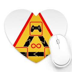 Gamer-geek-video-game-sign-fan Heart Mousepads