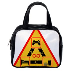 Gamer-geek-video-game-sign-fan Classic Handbag (one Side) by Jancukart