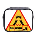 Gamer-geek-video-game-sign-fan Mini Toiletries Bag (Two Sides) Back