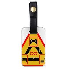 Gamer-geek-video-game-sign-fan Luggage Tag (one Side) by Jancukart