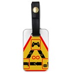 Gamer-geek-video-game-sign-fan Luggage Tag (one side) Front