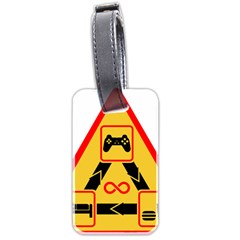 Gamer-geek-video-game-sign-fan Luggage Tag (two Sides) by Jancukart