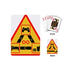 Gamer-geek-video-game-sign-fan Playing Cards Single Design (mini)