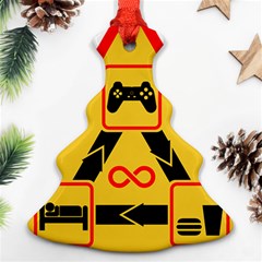 Gamer-geek-video-game-sign-fan Ornament (christmas Tree) 