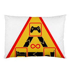 Gamer-geek-video-game-sign-fan Pillow Case (two Sides) by Jancukart